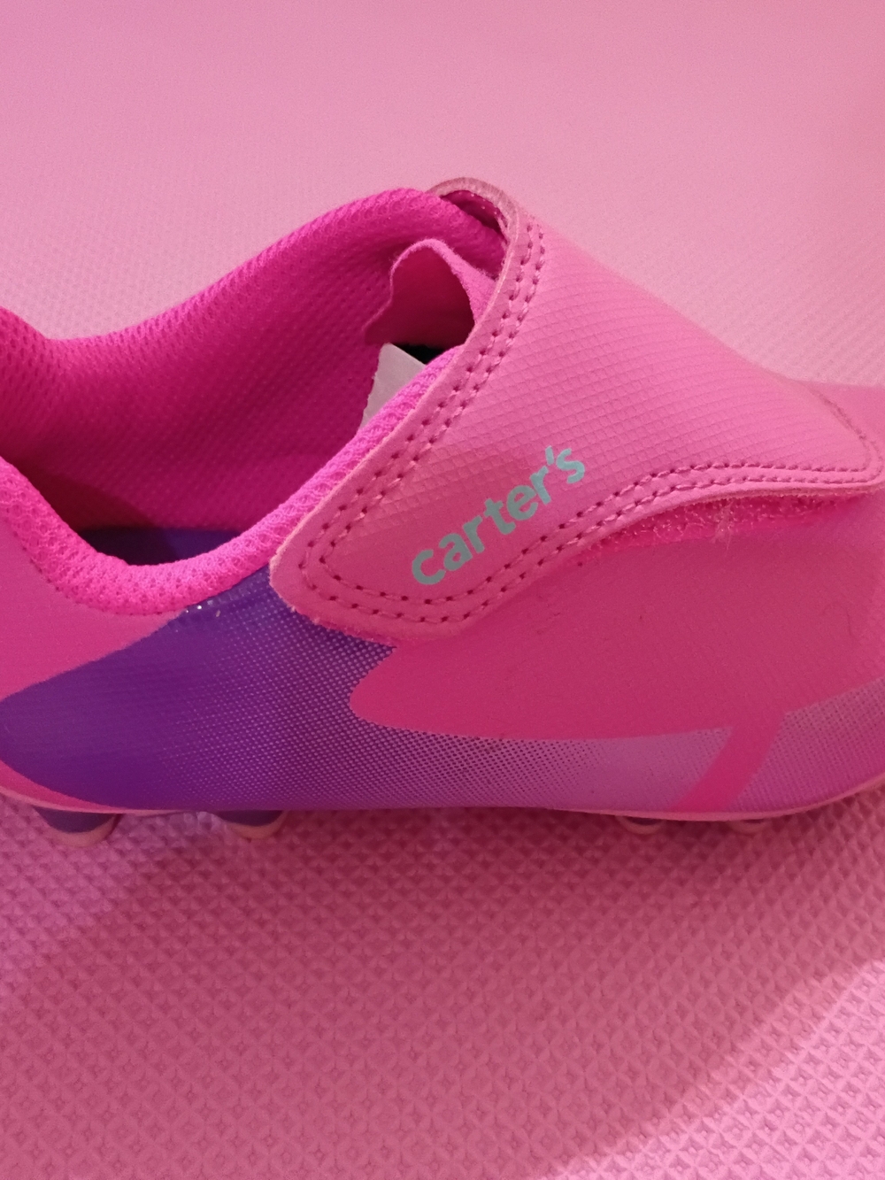Carter's Pink Soccer Cleats - Picture 3 of 4
